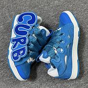 Lanvin curb-lettering sneakers Blue FUSKDK12PCCUP26  - 6