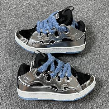 Lanvin Leather Curb Silver Metallic  FU-SKDK12-META-H25M2