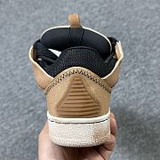 Lanvin Curb cut-out lace-up sneakers light brown FUSKDK12CANV - 2