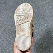 Lanvin Curb cut-out lace-up sneakers light brown FUSKDK12CANV - 3