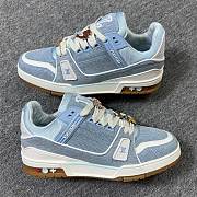 LV Trainer Sneaker Blue Denim 1AKQTK  - 1
