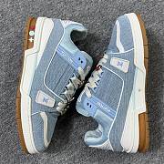 LV Trainer Sneaker Blue Denim 1AKQTK  - 2