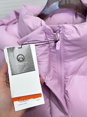 Down Jacket Warm Hooded Women's Coat Puff Five-Grid Four-Grid Luxury  - 3