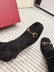 Gucci Black Suede Horsebit Knee Length Boots Heel height 5.5cm - 5