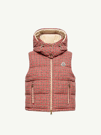 Moncler Niverolle houndstooth wool blend vest L20931A00005599OJ