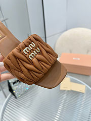 Miu Miu quilted heeled leather sandals 5XX657F05588T - 5