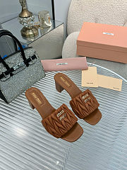Miu Miu quilted heeled leather sandals 5XX657F05588T - 4