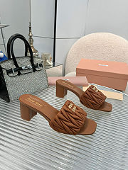 Miu Miu quilted heeled leather sandals 5XX657F05588T - 3