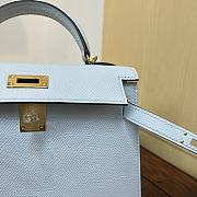 Hermès Kelly Mini Epsom Blue Celeste Size 20 x 12 x 6 cm - 2