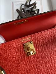 Hermès Mini Kelly Sellier 20 Red handbag Size 20 x 12 x 6 cm - 5