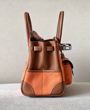 Hermès Marron d’inde Swift and Gold Toile Goeland Canvas Cargo Birkin Size 25x 20x 13cm - 2