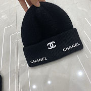 Chanel CC Logo Ribbed Beanie - 4