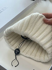 Moncler pompom beanie White  - 4