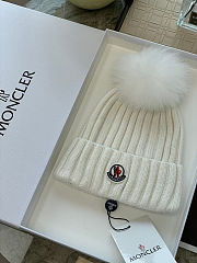 Moncler pompom beanie White  - 3