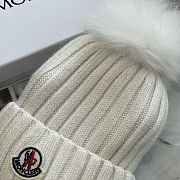 Moncler pompom beanie White  - 2