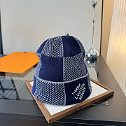 LV Damier Heritage Beanie Navy Blue M90842 - 5