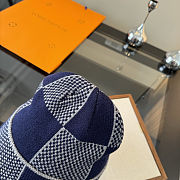 LV Damier Heritage Beanie Navy Blue M90842 - 4