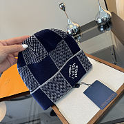 LV Damier Heritage Beanie Navy Blue M90842 - 3
