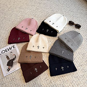 Chrome Cross Burgundy Beanie - 5