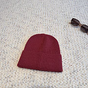 Chrome Cross Burgundy Beanie - 2