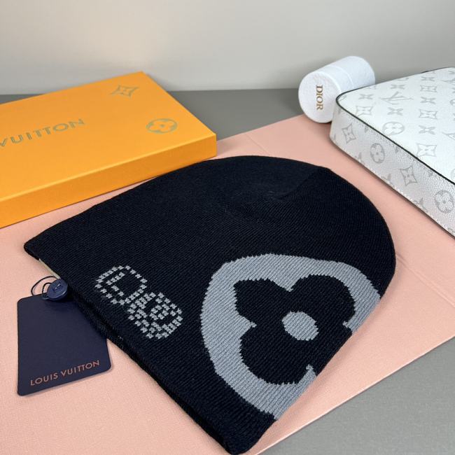 Louis Vuitton x Nigo LV Fit Monogram Beanie Black  - 1