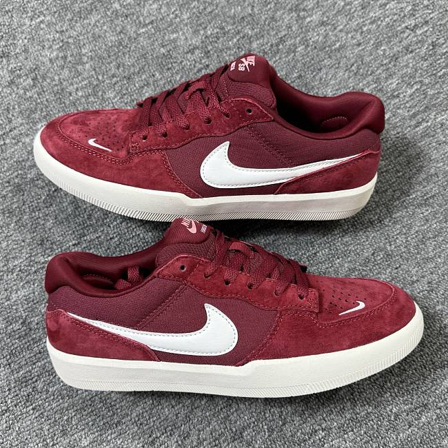 Nike SB Force 58 Red White Burgundy Shoes CZ2959-002  - 1