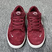 Nike SB Force 58 Red White Burgundy Shoes CZ2959-002  - 3