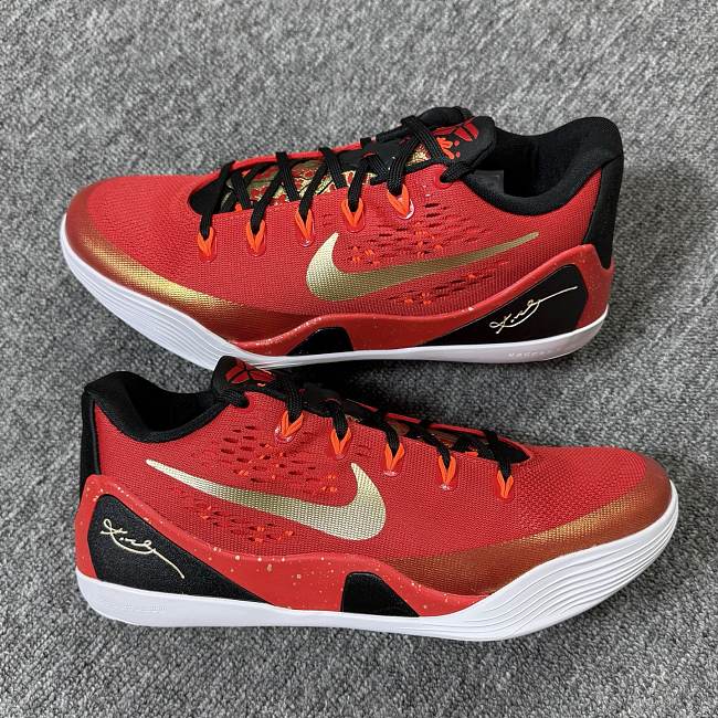 Kobe 9 Low Protro EM University ‘Red and Metallic Gold’ IH1400-600 - 1