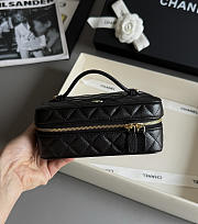 Chanel Caviar Quilted Jewelry Box Black Size  6.5x 3.25 x 4.5 inch - 1