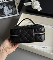 Chanel Caviar Quilted Jewelry Box Black Size  6.5x 3.25 x 4.5 inch - 3