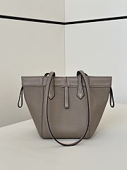Fendi Mini Origami Shoulder Grey bag Gold-tone hardware Size 15x15x19cm - 3