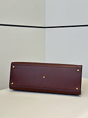 Fendi Dark brown leather and violet suede bag Size 43x16x32cm - 2