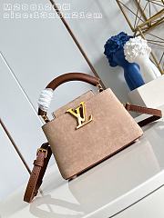 LV Capucines Mini Calfskin suede leather M29612 Size 21 x 13.6 x 8 cm - 1