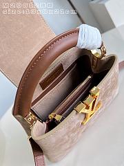 LV Capucines Mini Calfskin suede leather M29612 Size 21 x 13.6 x 8 cm - 6