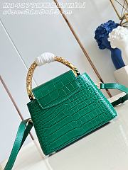 Louis Vuitton Capucines Mini Emeraude Green Size 21 x 13.6 x 8cm - 5