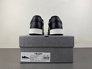 Prada Downtown Low Top Sneakers Leather Black Black White  2EE364_3LJ6_F0002 - 4